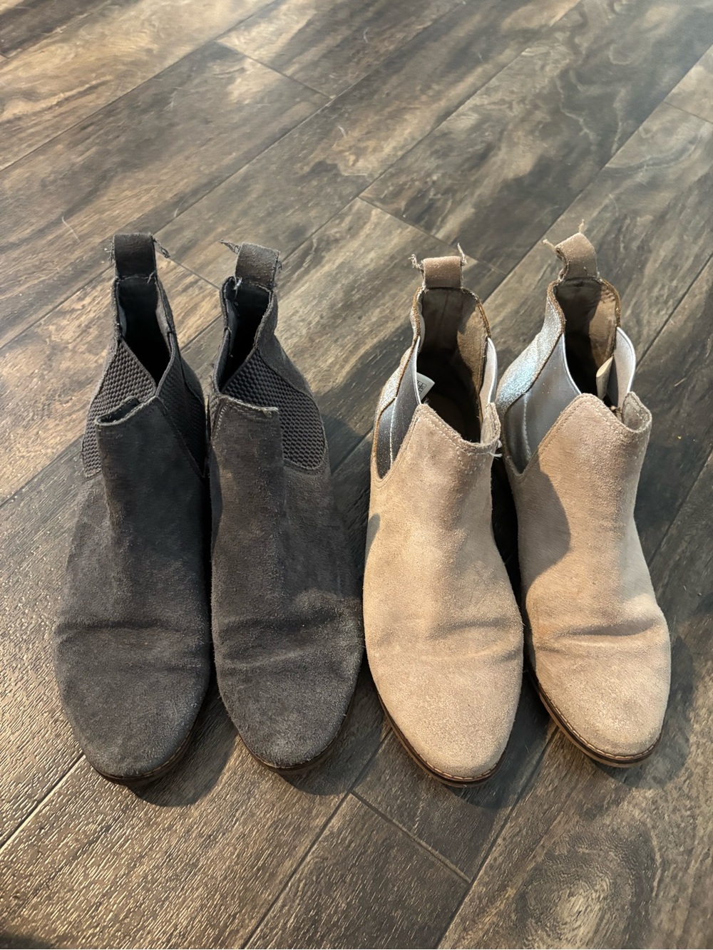 Bundle of 2 Chelsea Style TOMS Ankle Boots